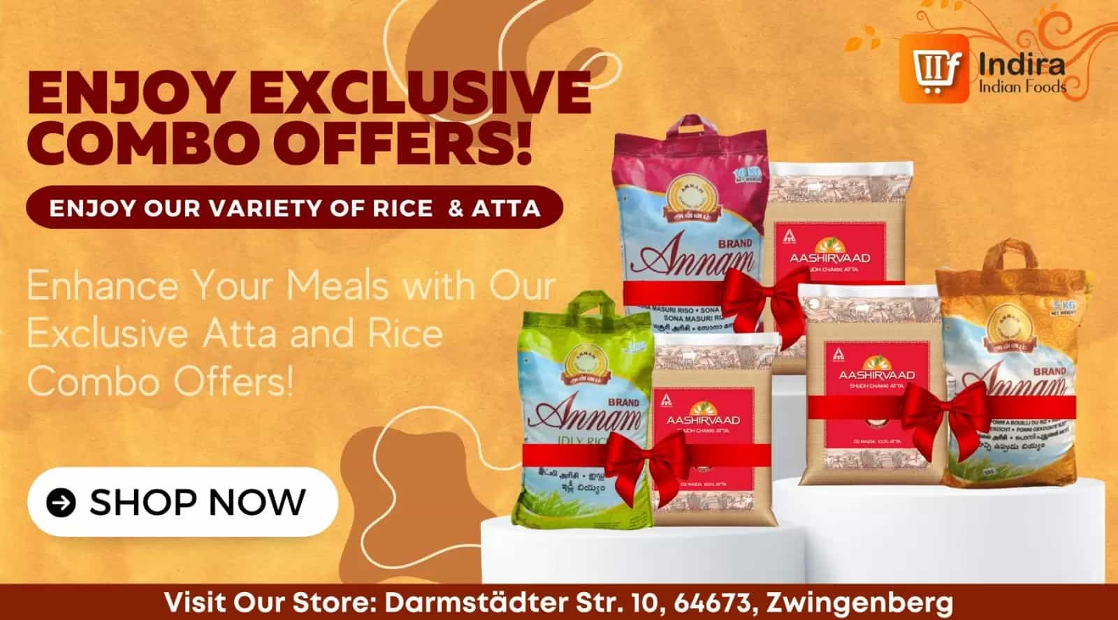 indian grocery atta rice offers