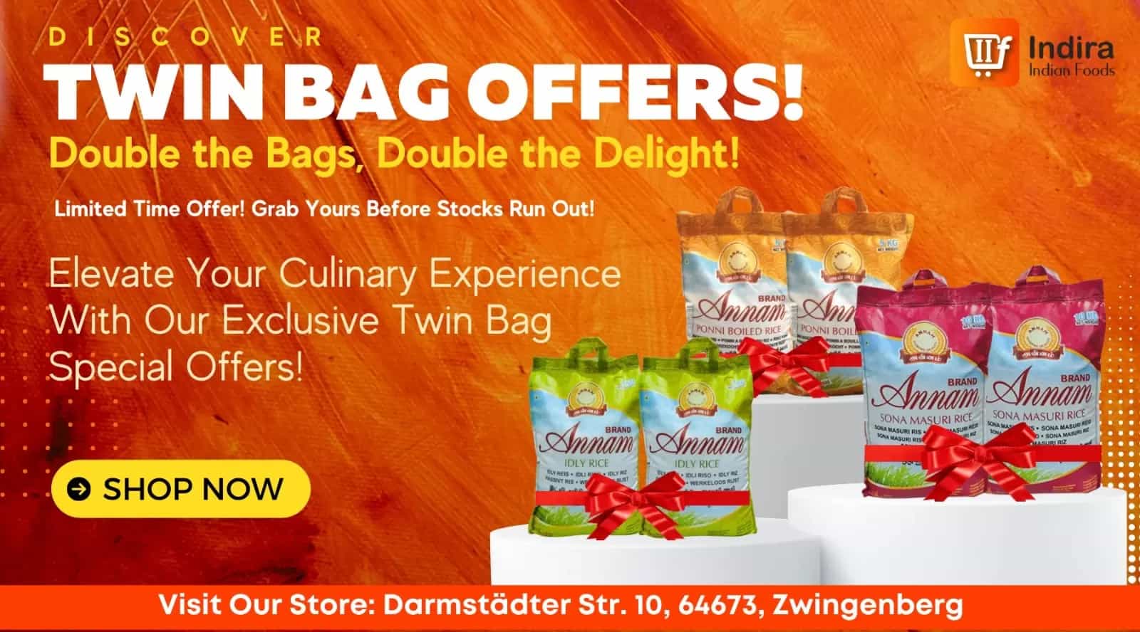 indian grocery twin bag offer
