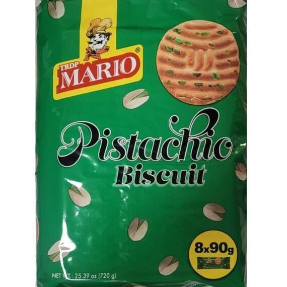 Mario Pistachio Biscuits 8x90g