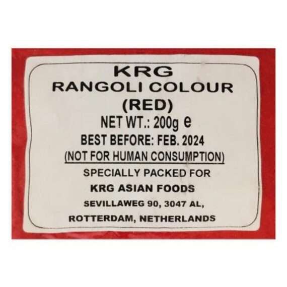 KRG Rangoli Red Colour 200gm